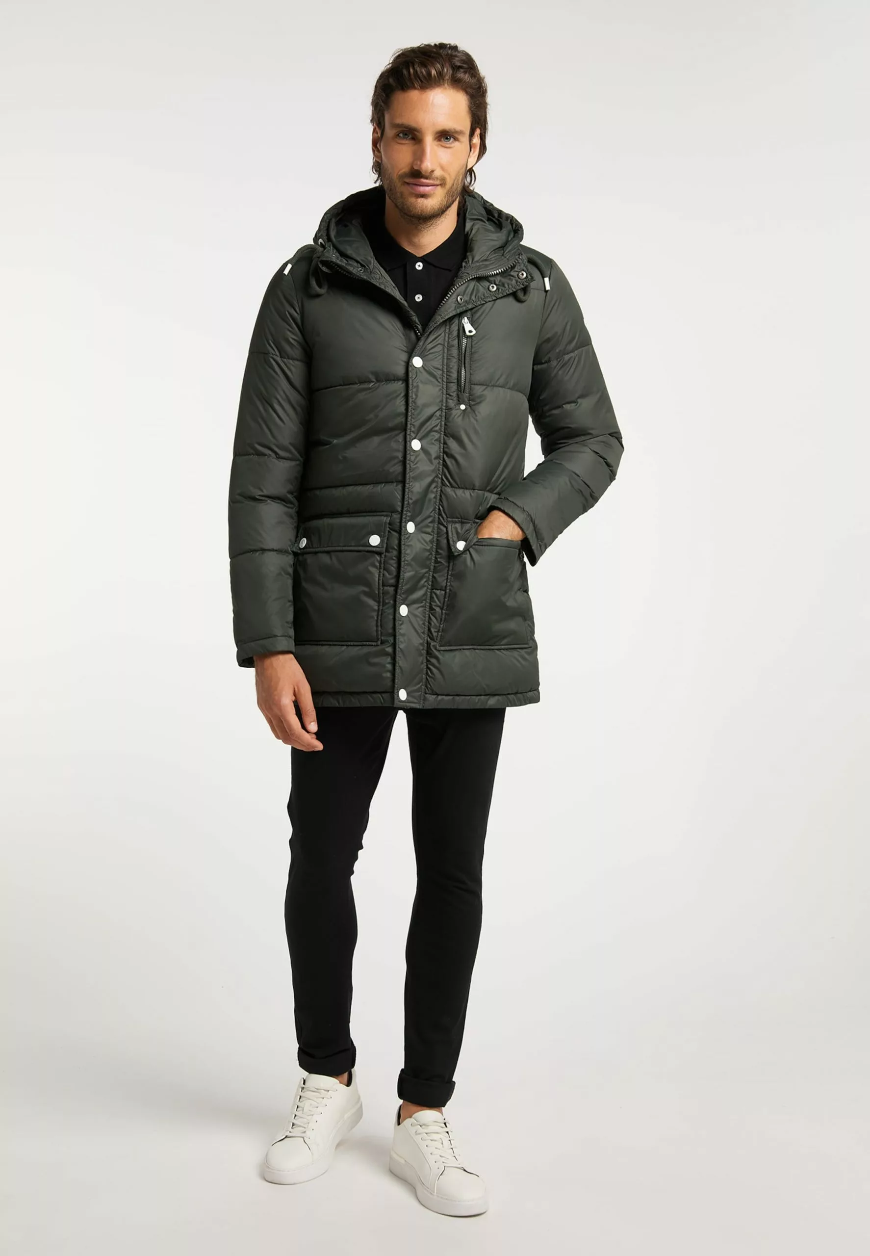 Parkas Parka D’hiver Homme Kaki 4 Parkas Parka D’hiver Homme Kaki – Image 4