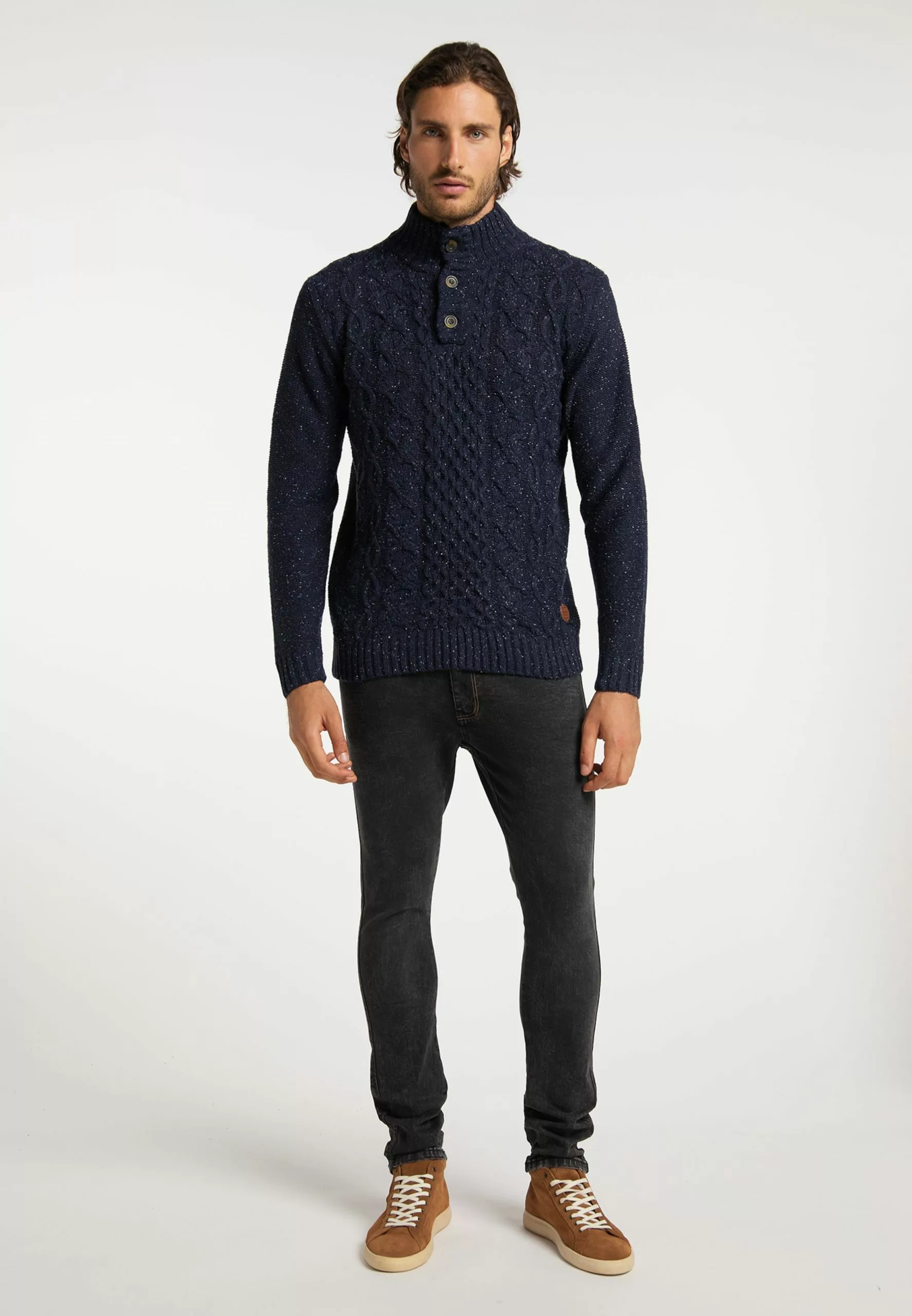 DreiMaster Vintage Pulls à Col Roulé Pull-over Homme Marine 4 DreiMaster Vintage Pulls à Col Roulé Pull-over Homme Marine – Image 4