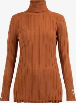 Pulls à Col Roulé Pull-over Iridia Femme Rouille