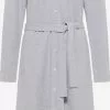 Robes Midi Robe Femme Gris Chiné