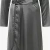 Robes Fluides Robe-chemise Femme Gris Argenté