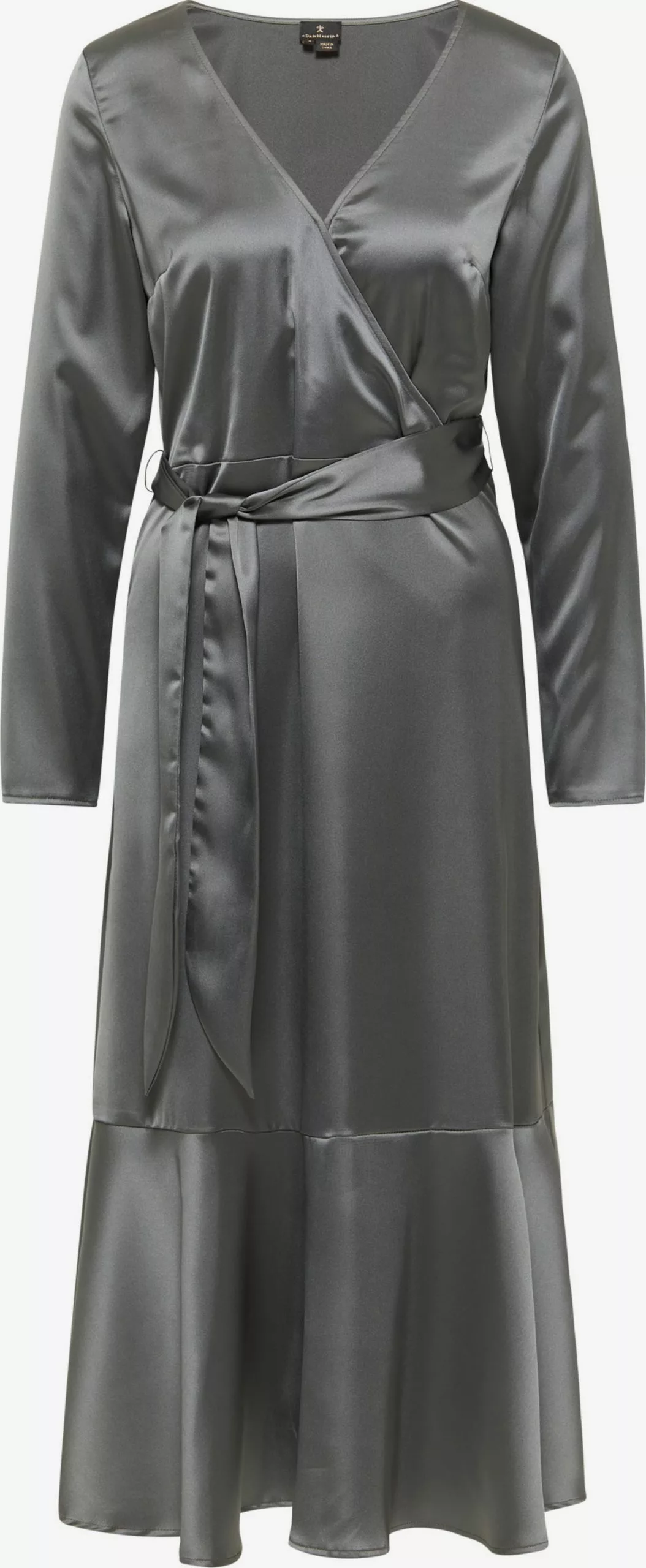 Robes Fluides Robe-chemise Femme Gris Argenté 1 Robes Fluides Robe-chemise Femme Gris Argenté