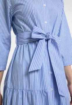 Robes Fluides Robe-chemise Femme Bleu Clair -Magasin Vintage Dreimaster cbed02faa285e4d36d29d4bc38f265b0