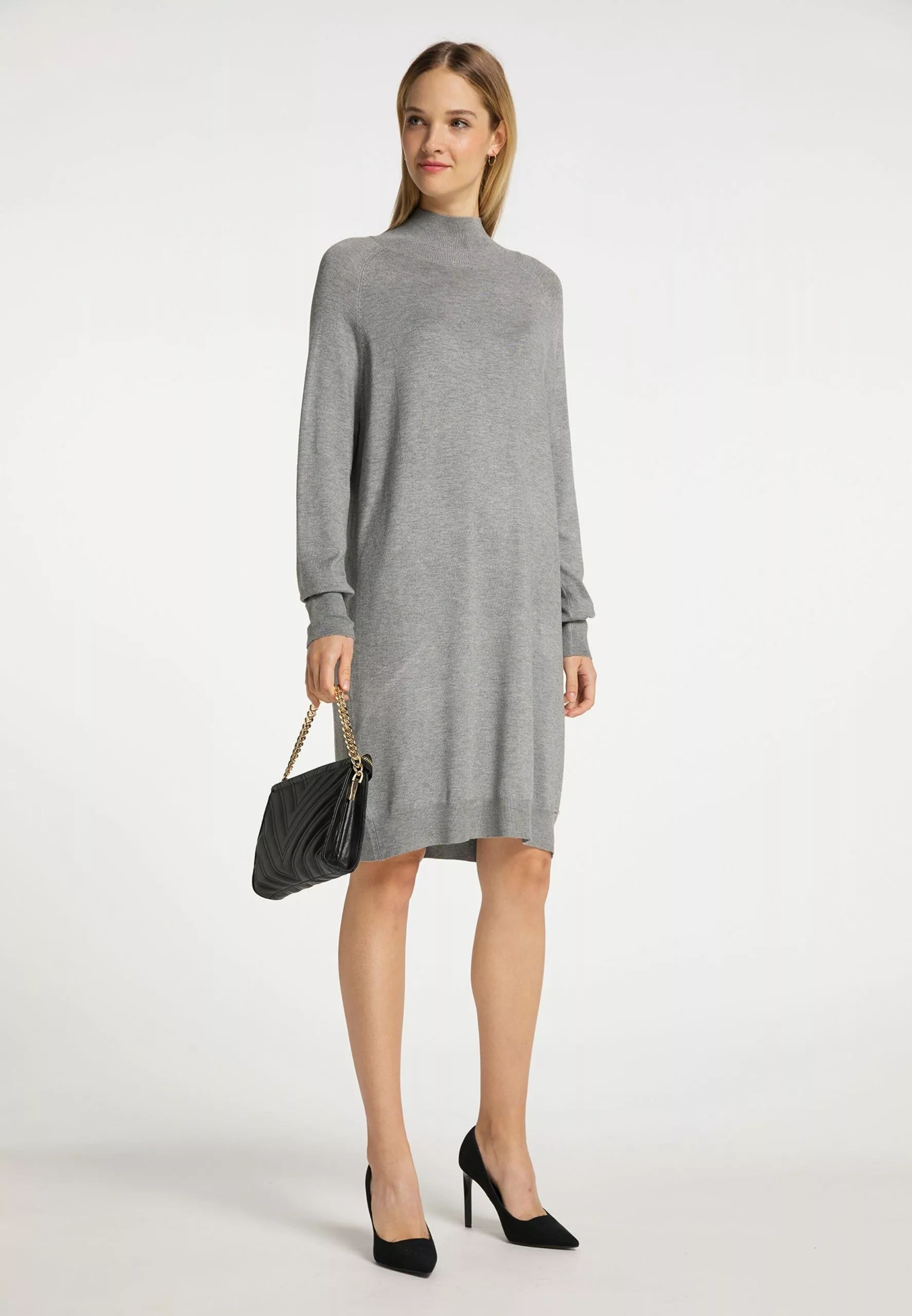 Robes Robes En Maille Femme Gris 4 Robes Robes En Maille Femme Gris – Image 4