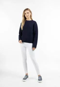 Pulls Basiques Pull-over Palpito Femme Marine -Magasin Vintage Dreimaster cccc899b65d1041227d8ce493cbf3b6f