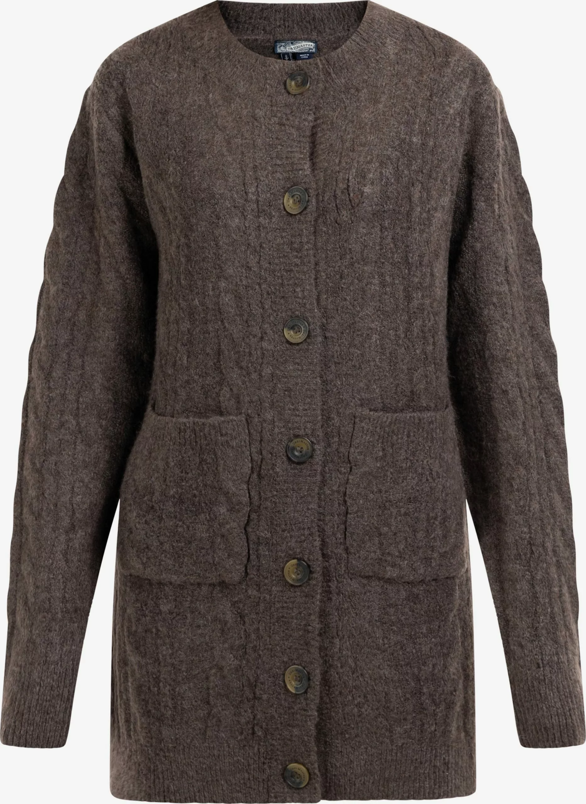 DreiMaster Vintage Gilets Cardigan Zitha Femme Brun Foncé 1 DreiMaster Vintage Gilets Cardigan Zitha Femme Brun Foncé