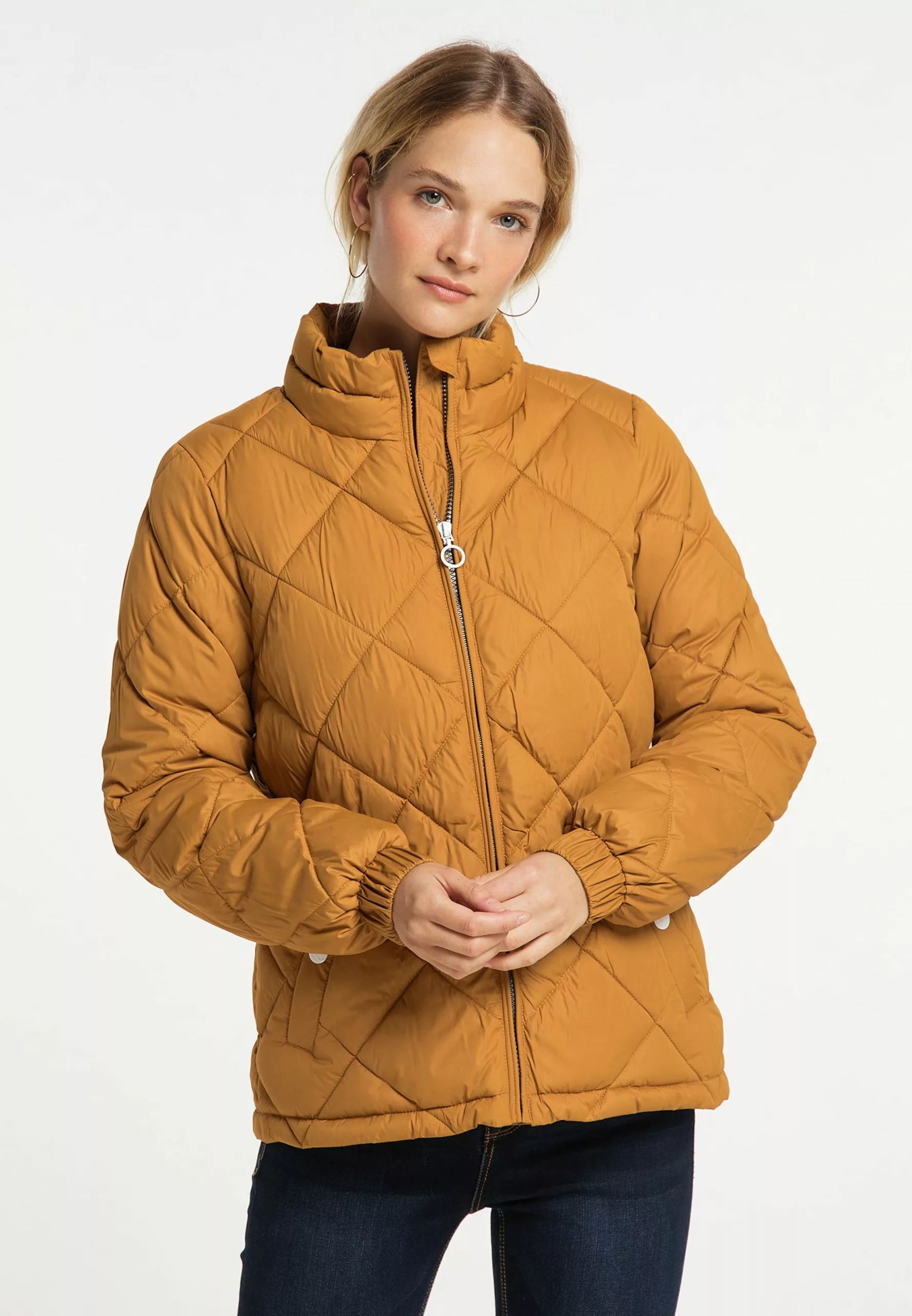 Vestes De Mi-saison Veste Mi-saison Femme Curry 2 Vestes De Mi-saison Veste Mi-saison Femme Curry – Image 2