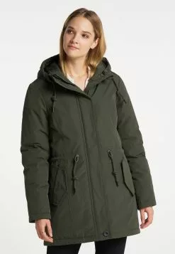 Parkas Parka D’hiver Femme Kaki -Magasin Vintage Dreimaster ce4781766eddd2e762b727fd79c9f3d1