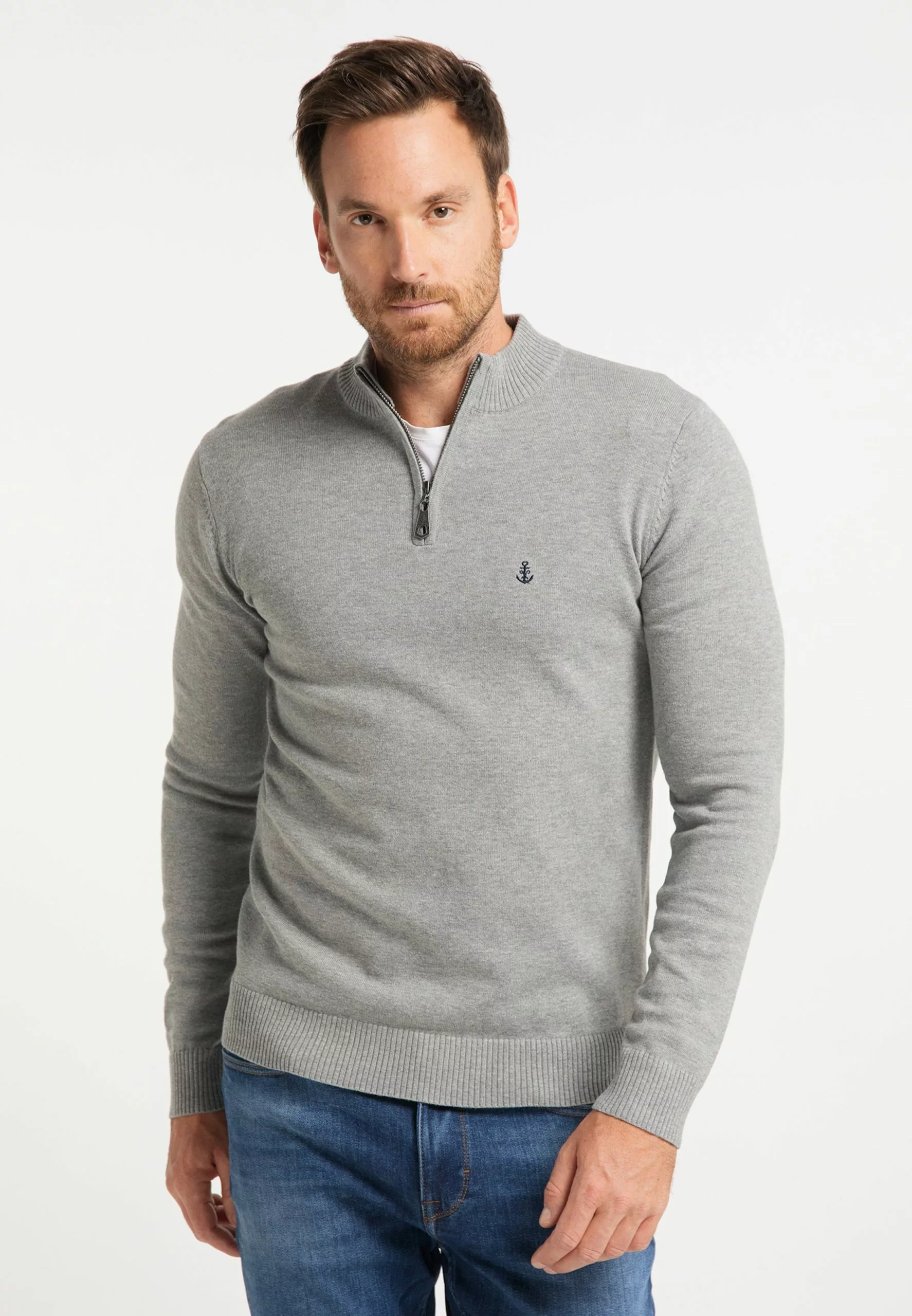 Pulls à Col Roulé Pull-over Homme Gris Chiné 2 Pulls à Col Roulé Pull-over Homme Gris Chiné – Image 2