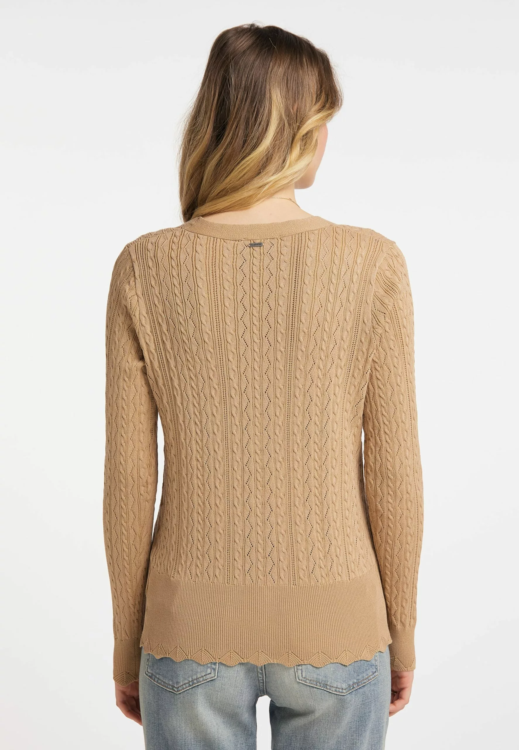 DreiMaster Vintage Gilets Cardigan Femme Sable 3 DreiMaster Vintage Gilets Cardigan Femme Sable – Image 3