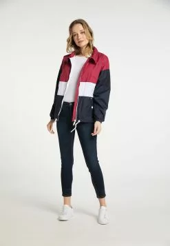 Vestes De Mi-saison Veste Mi-saison Femme Bleu Nuit / Rouge -Magasin Vintage Dreimaster d0b9315832aefde393ae59b5e0077e0f