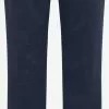 Pantalons En Toile Coupe Slim Pantalon Femme Bleu Marine