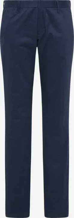 Pantalons En Toile Coupe Slim Pantalon Femme Bleu Marine