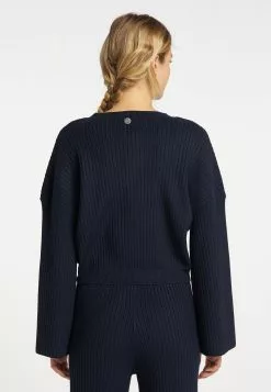 Pulls Maille Fine Pull-over Femme Bleu Nuit -Magasin Vintage Dreimaster d18d0108531969433b1e061244d04682