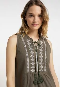 DreiMaster Vintage Blouses Chemisier Femme Kaki 9 DreiMaster Vintage Blouses Chemisier Femme Kaki -Magasin Vintage Dreimaster d1fa5f559b247b219dabb786f9146a01