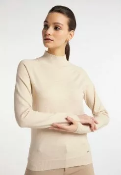 Pulls Maille Fine Pull-over Femme Beige Clair -Magasin Vintage Dreimaster d37394981f5fd8686e4fd3e05d6ef6d0