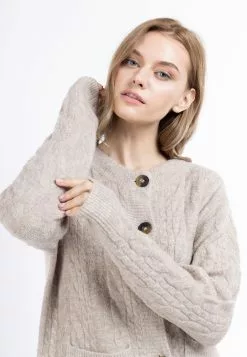 DreiMaster Vintage Gilets Cardigan Zitha Femme Beige -Magasin Vintage Dreimaster d3a79d65dfa18ade9df5716b25acf6bd