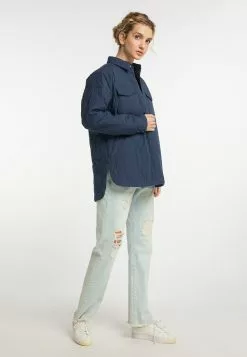 DreiMaster Vintage Vestes De Mi-saison Veste Mi-saison Femme Marine -Magasin Vintage Dreimaster d65bd246aad64753f42a253401896eed