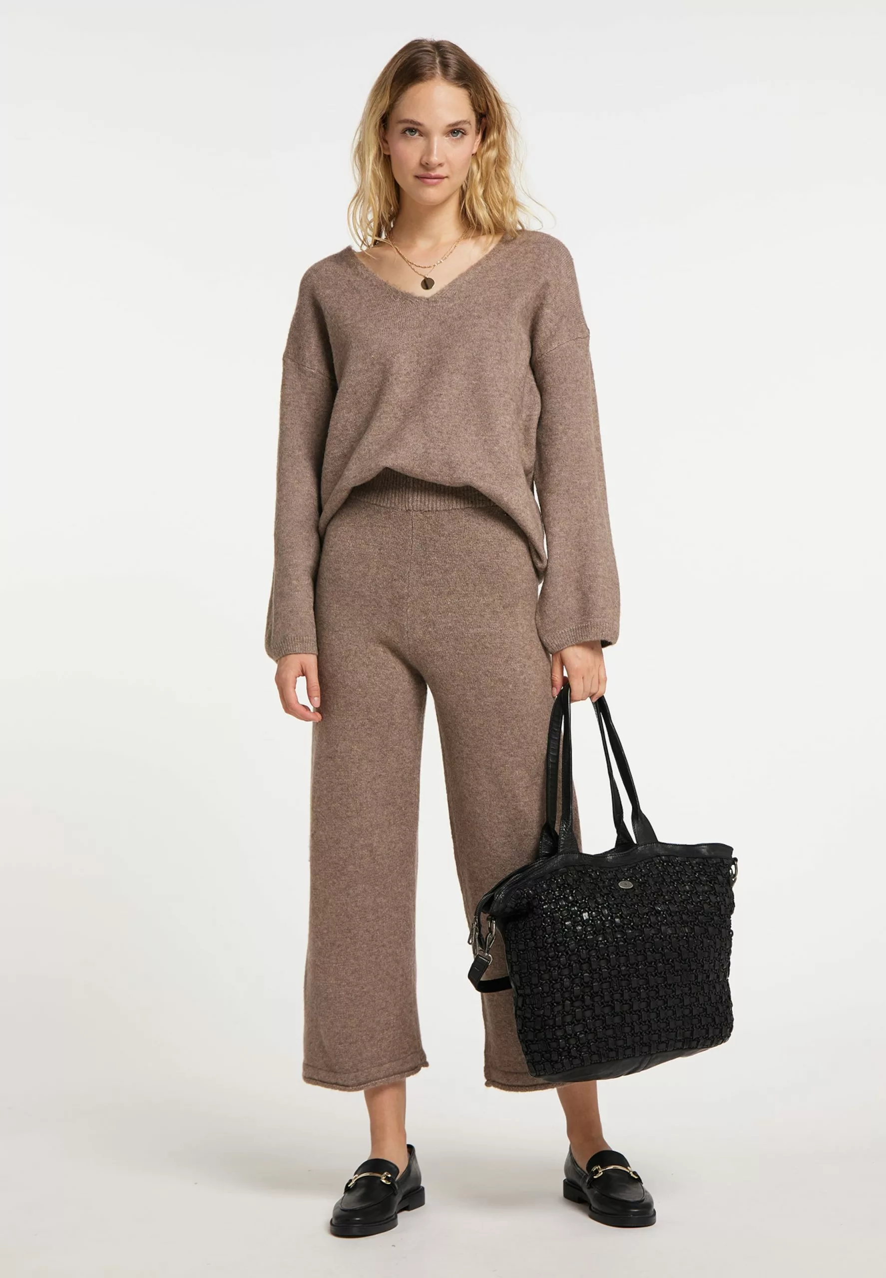 DreiMaster Vintage Pulls Maille Fine Pull-over Femme Marron 4 DreiMaster Vintage Pulls Maille Fine Pull-over Femme Marron – Image 4