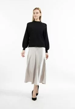 Pulls Maille Fine Pull-over Femme Noir -Magasin Vintage Dreimaster d830481248eae3bbeada8b98fc999693