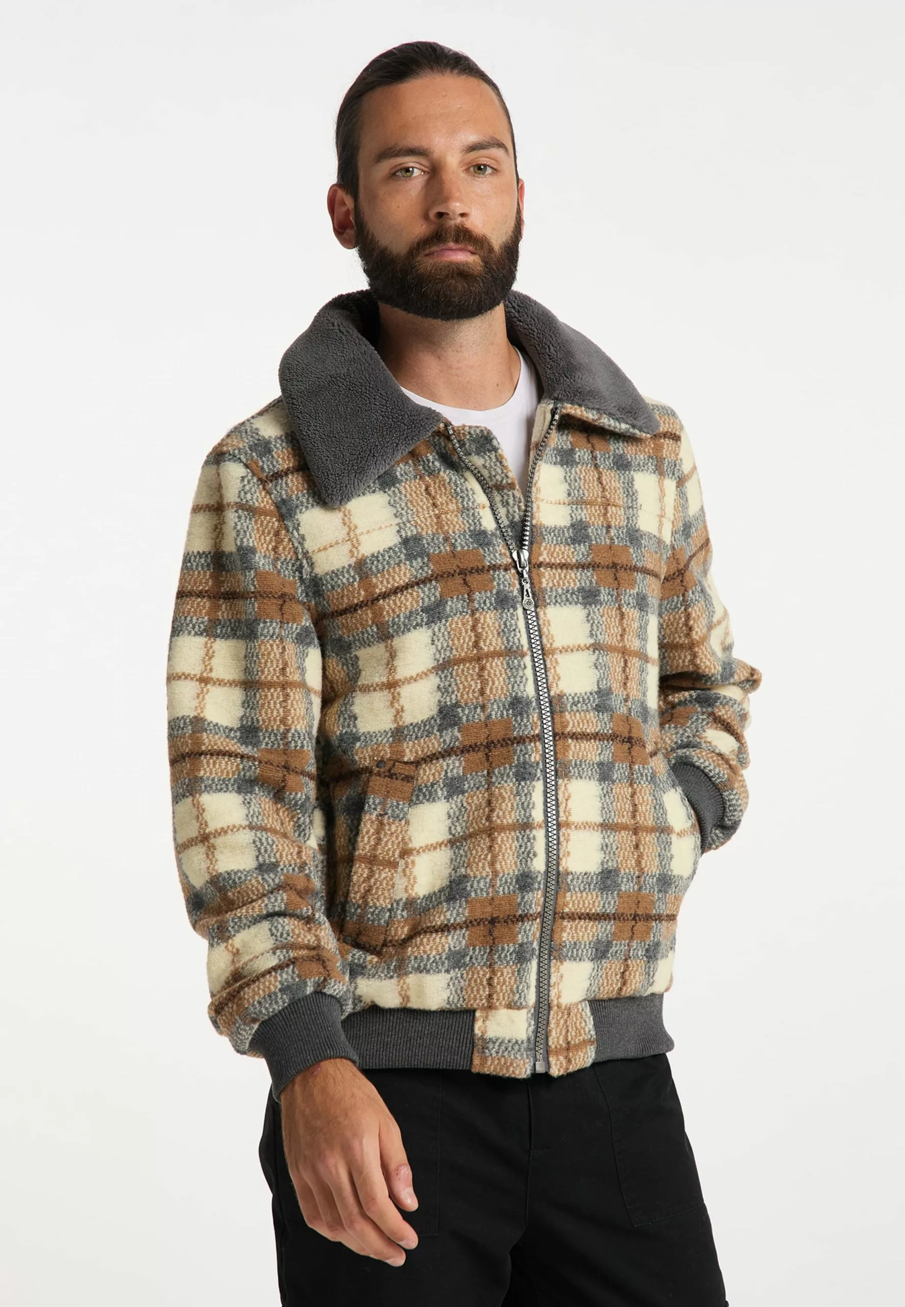 DreiMaster Vintage Vestes De Mi-saison Veste Mi-saison Homme Marron / Noisette 2 DreiMaster Vintage Vestes De Mi-saison Veste Mi-saison Homme Marron / Noisette – Image 2