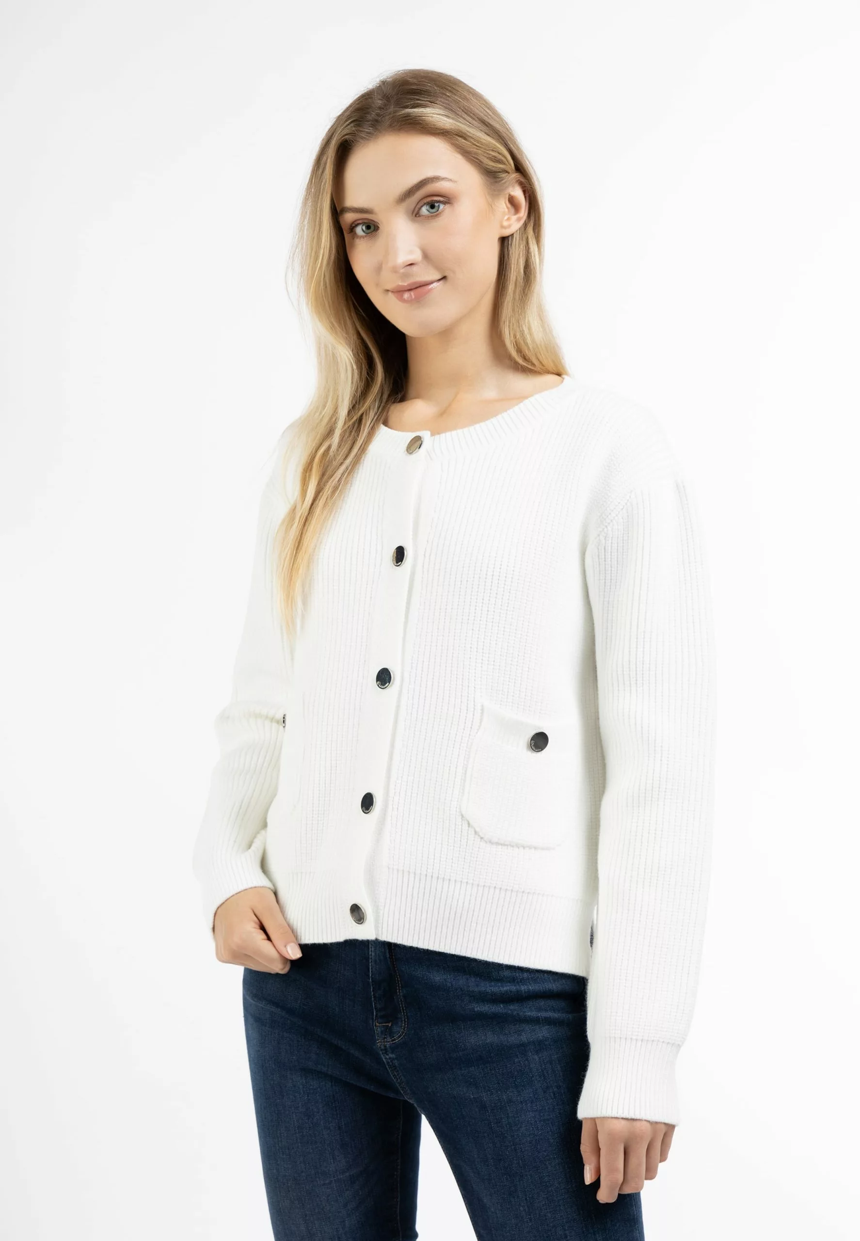 Gilets Cardigan Palpito Femme Blanc Cassé 2 Gilets Cardigan Palpito Femme Blanc Cassé – Image 2