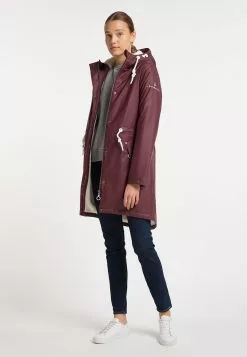 Manteaux De Pluie Manteau Mi-saison Femme Bordeaux -Magasin Vintage Dreimaster d963781ac2bb93f6195e645a93df232c