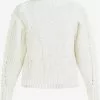 DreiMaster Vintage Pulls Maille Fine Pull-over Naemi Femme Blanc Cassé
