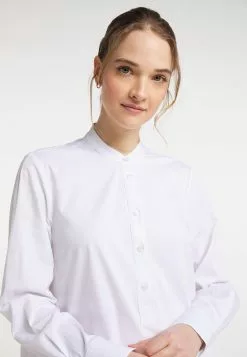 Robes Fluides Robe-chemise Femme Blanc -Magasin Vintage Dreimaster d9fe4c3d503ef2e21e703c59c65e1d95