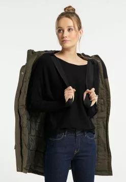 DreiMaster Vintage Parkas Parka Mi-saison Femme Kaki -Magasin Vintage Dreimaster da7e11c8792d4c919c208ae168283ccf