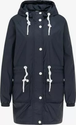 Parkas Parka Mi-saison Femme Bleu Nuit