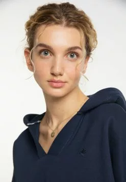 DreiMaster Vintage Sweats à Capuche Sweat-shirt Femme Bleu Marine -Magasin Vintage Dreimaster de434218841453615c887052403b00d4