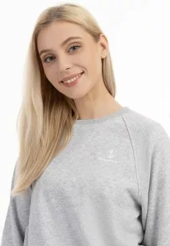 Sweats Sweat-shirt Bridgeport Femme Gris Chiné -Magasin Vintage Dreimaster de67db323bcfd09607662d1f14c26e6c