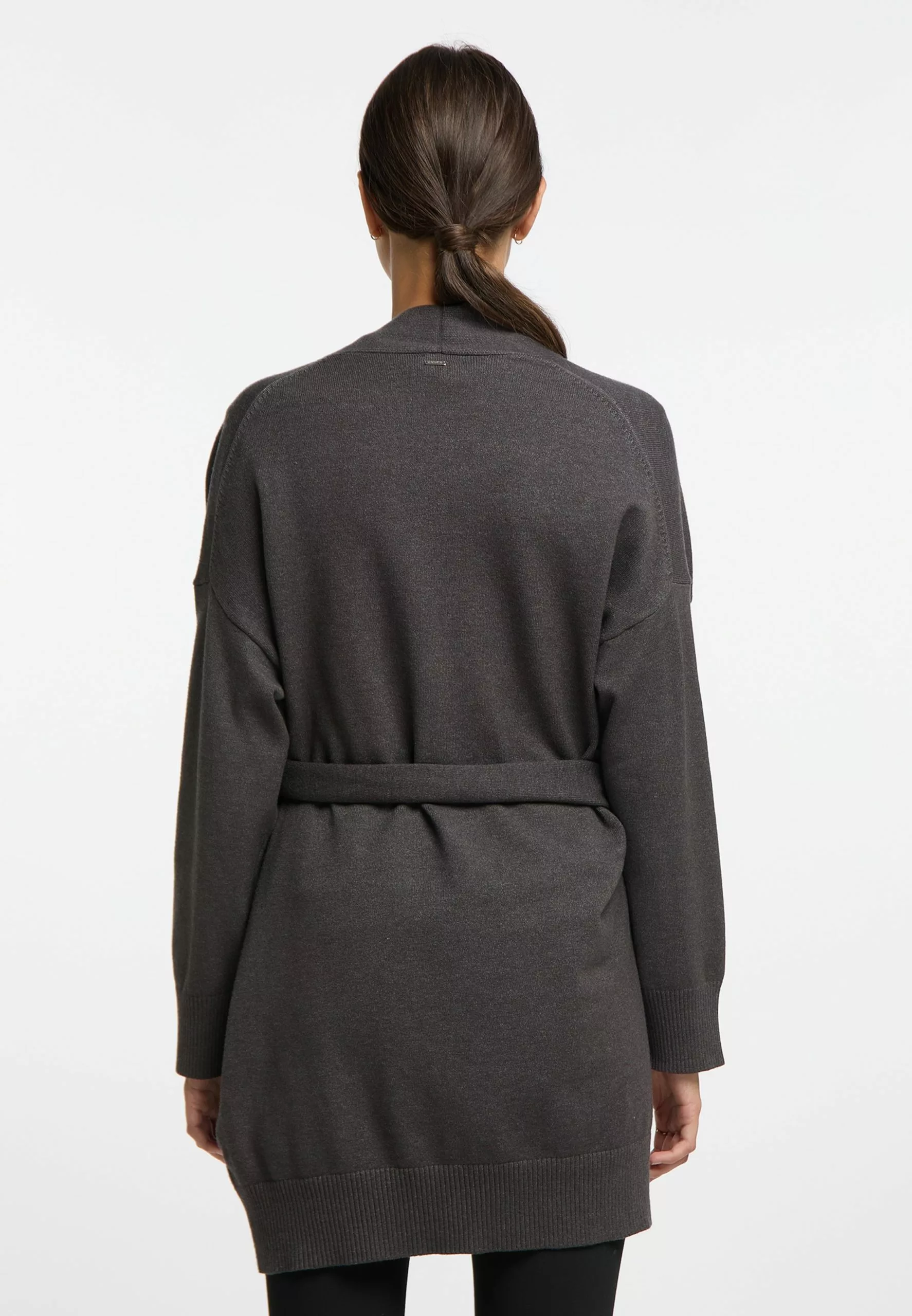 Gilets Cardigan Femme Gris Basalte 4 Gilets Cardigan Femme Gris Basalte – Image 4