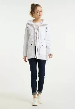 Vestes De Mi-saison Veste Mi-saison Femme Blanc -Magasin Vintage Dreimaster e42861e1bb5df5eaaae815ef466c6bcf