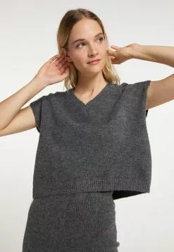 DreiMaster Vintage Pulls Maille Fine Pull-over Femme Graphite -Magasin Vintage Dreimaster e5a9f2c2a7ac0fc0903c0a6382be9ad1