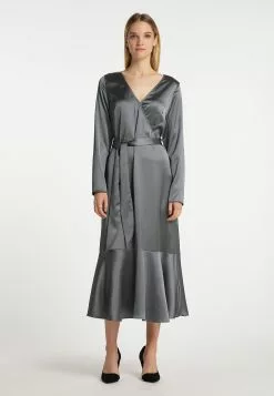 Robes Fluides Robe-chemise Femme Gris Argenté 6 Robes Fluides Robe-chemise Femme Gris Argenté -Magasin Vintage Dreimaster e61f16229f5f7697e903bd8cd44d4114