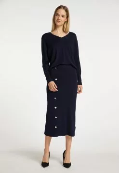 Jupes Midi Jupe Femme Marine 9 Jupes Midi Jupe Femme Marine -Magasin Vintage Dreimaster e814673ba0500d4468f2564dec593eea