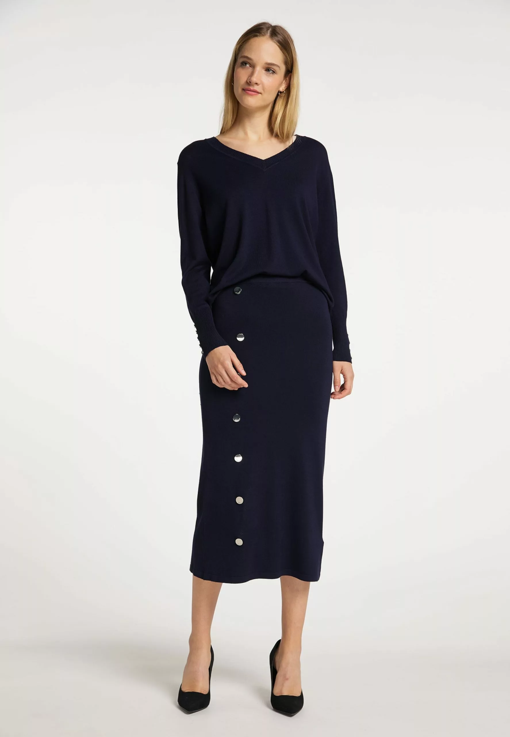 Jupes Midi Jupe Femme Marine 5 Jupes Midi Jupe Femme Marine – Image 5