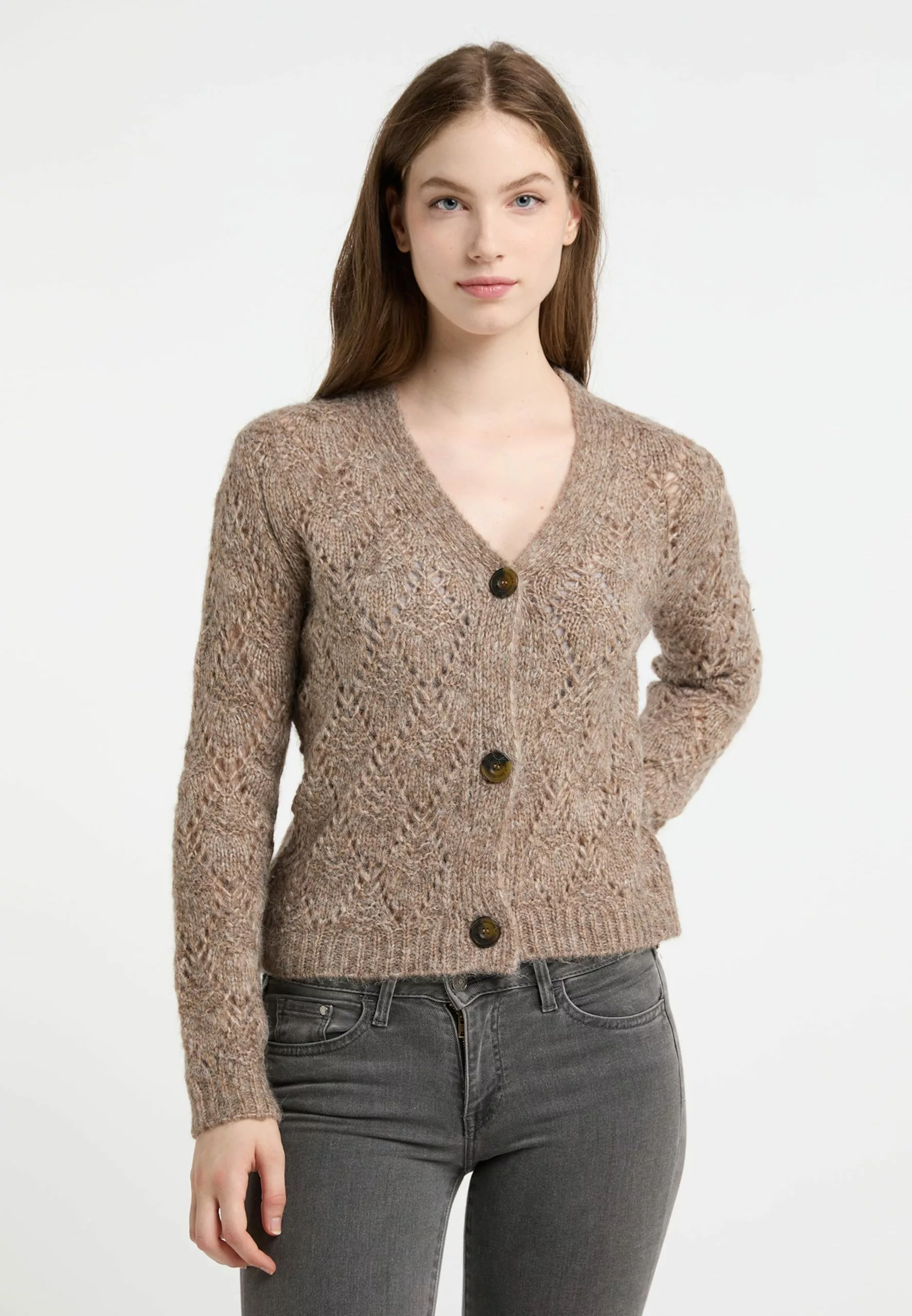 DreiMaster Vintage Gilets Cardigan Femme Chamois 2 DreiMaster Vintage Gilets Cardigan Femme Chamois – Image 2