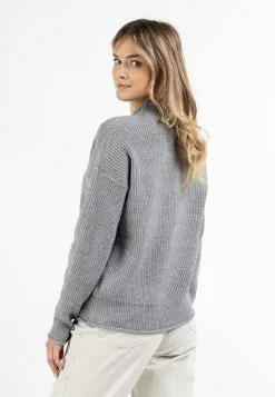DreiMaster Vintage Pulls Maille Fine Pull-over Imane Femme Gris Chiné -Magasin Vintage Dreimaster ea8f921d365446b1ace9ddecc0144536