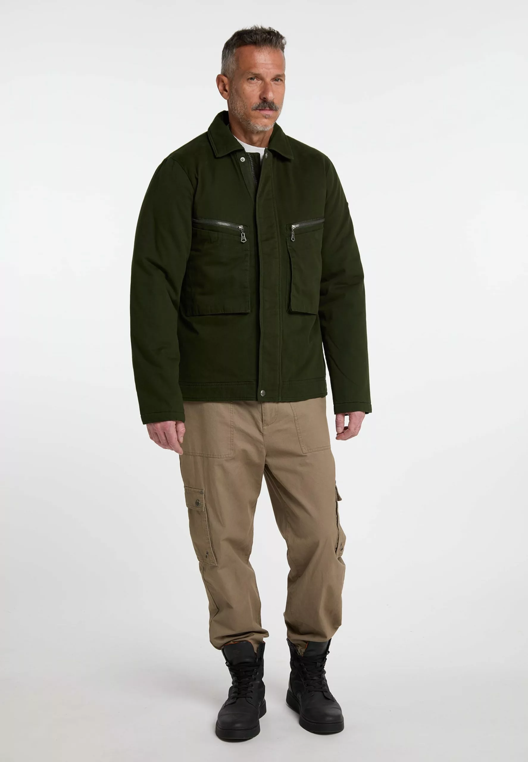 DreiMaster Vintage Vestes De Mi-saison Veste Mi-saison Imane Homme Vert Foncé 4 DreiMaster Vintage Vestes De Mi-saison Veste Mi-saison Imane Homme Vert Foncé – Image 4