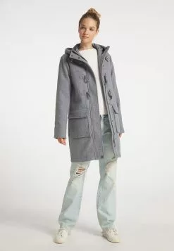 DreiMaster Vintage Dufflecoats Manteau Mi-saison Femme Gris Chiné -Magasin Vintage Dreimaster edcb84873d43ded7d5f8b389e5d7ecf4