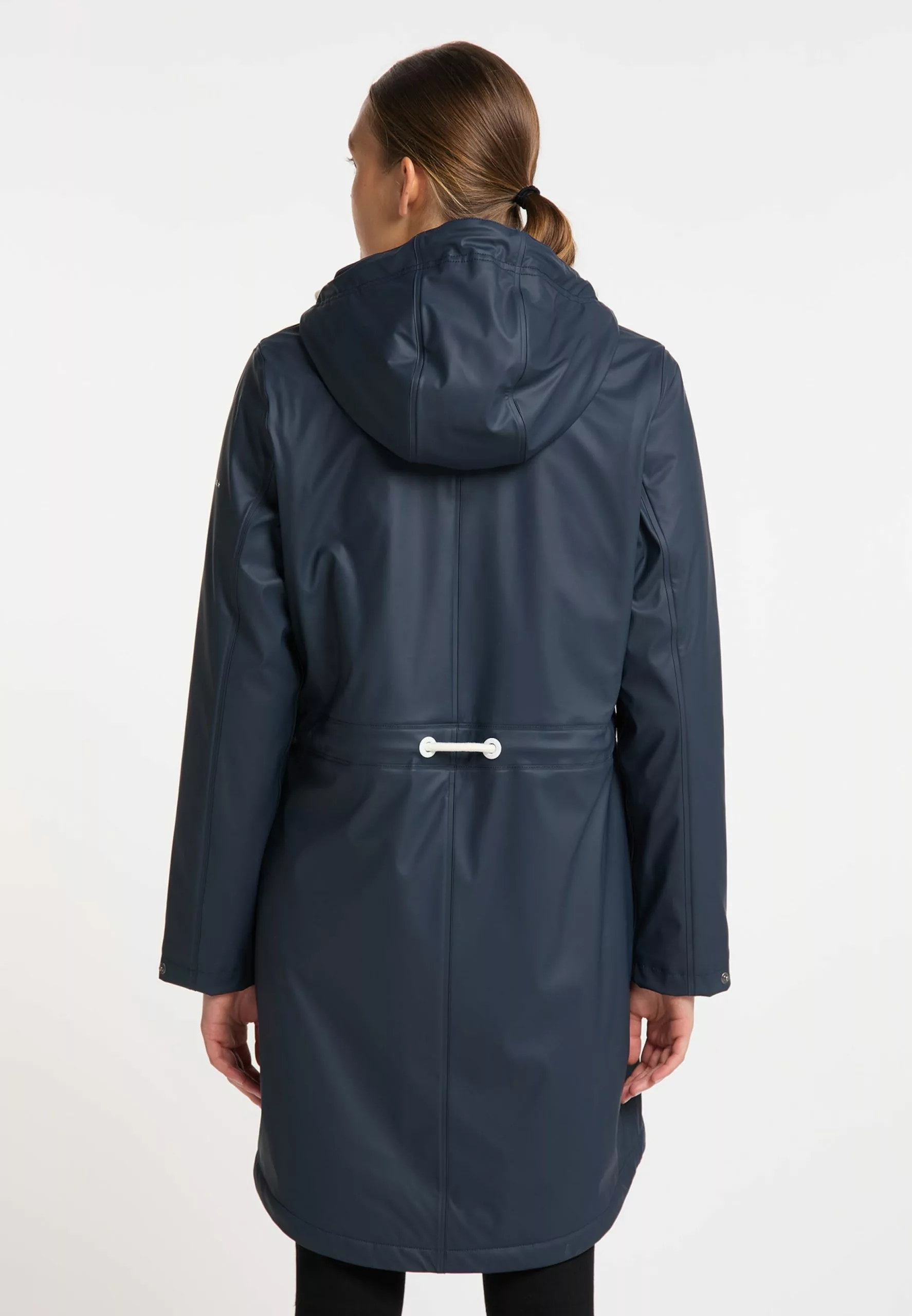 Manteaux De Pluie Manteau Mi-saison Femme Marine 3 Manteaux De Pluie Manteau Mi-saison Femme Marine – Image 3