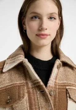 DreiMaster Vintage Vestes De Mi-saison Veste Mi-saison Femme Noisette -Magasin Vintage Dreimaster efbf7420376482eb67242be6e2614b13