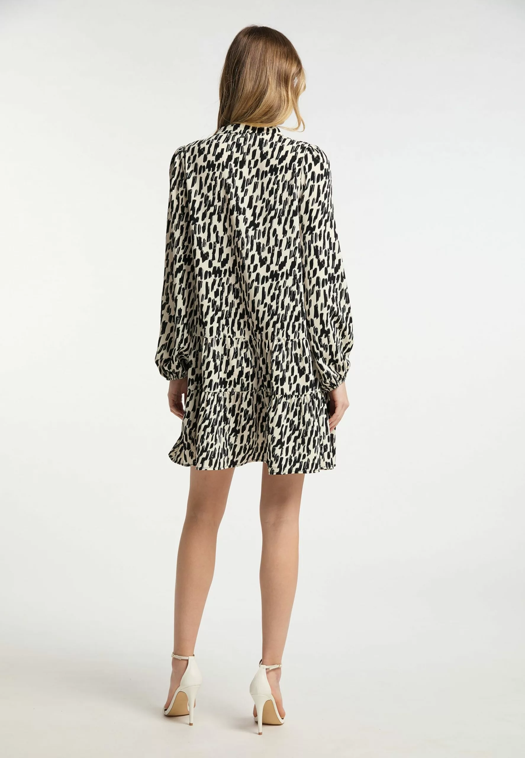 Mini-robes Robe Femme Crème / Noir 3 Mini-robes Robe Femme Crème / Noir – Image 3