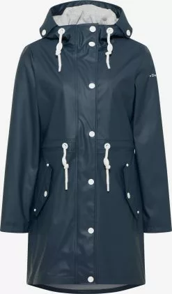 Manteaux De Pluie Manteau Fonctionnel Femme Bleu Marine