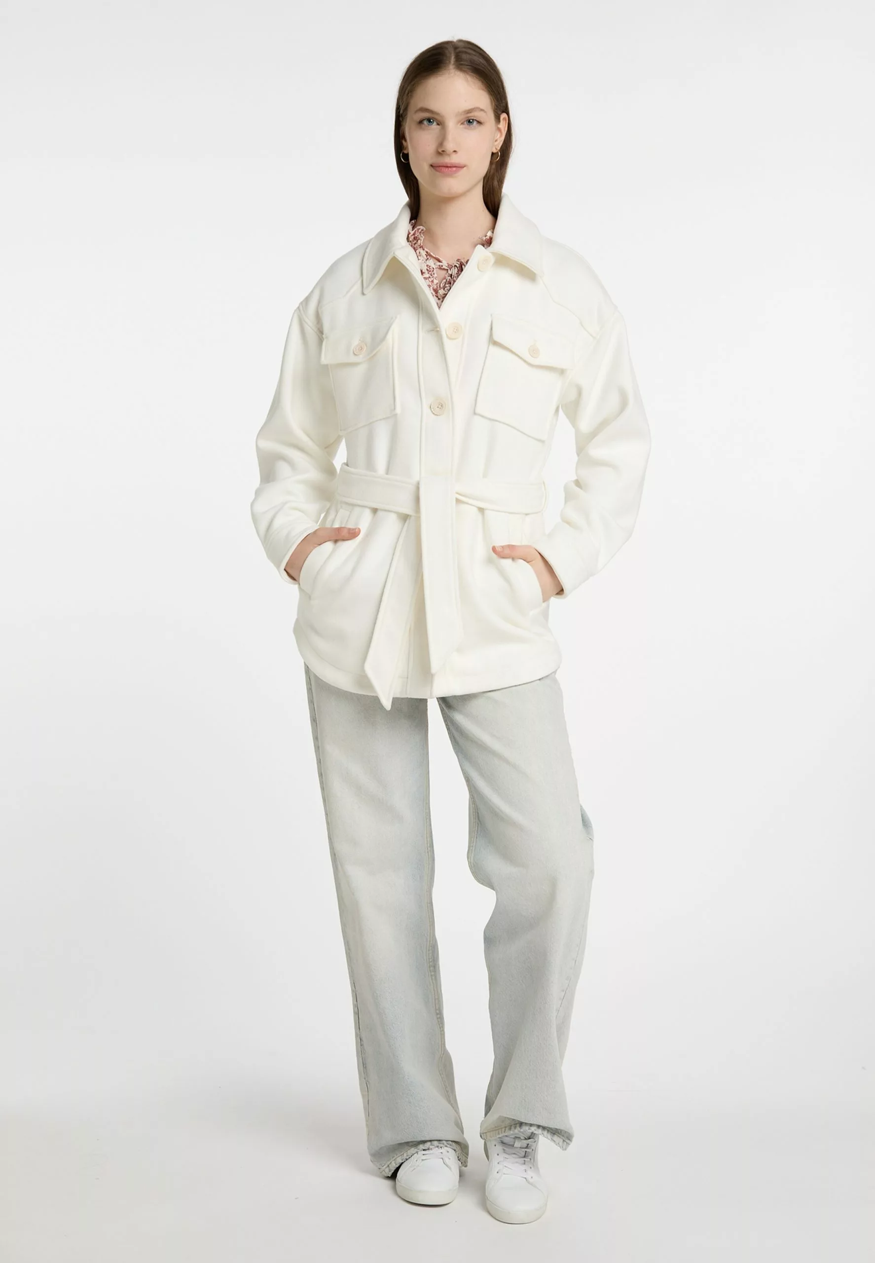 DreiMaster Vintage Vestes De Mi-saison Veste Mi-saison Femme Blanc Cassé 4 DreiMaster Vintage Vestes De Mi-saison Veste Mi-saison Femme Blanc Cassé – Image 4