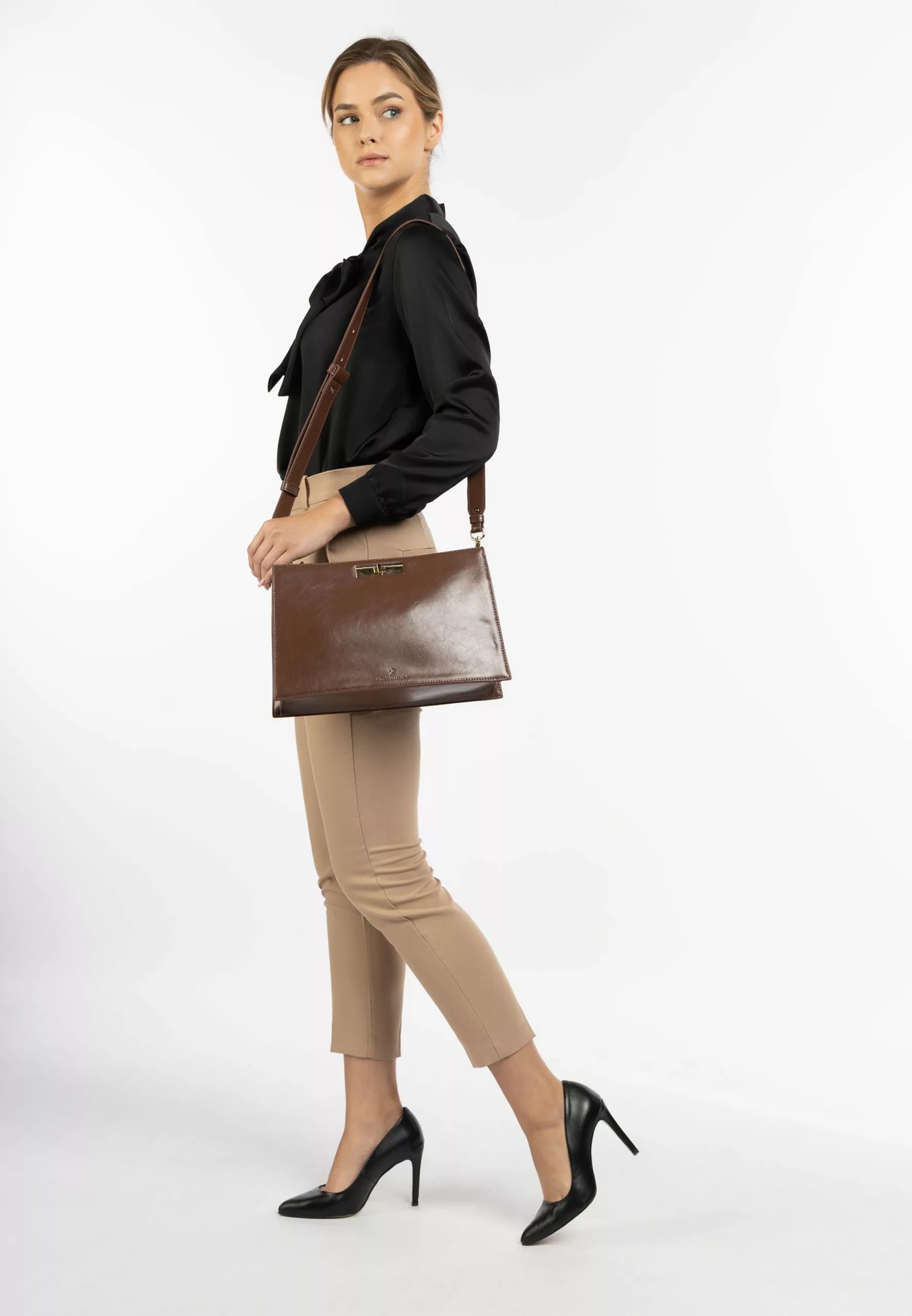 Sacs à Bandoulière Sac Bandoulière Casagie Femme Marron 3 Sacs à Bandoulière Sac Bandoulière Casagie Femme Marron – Image 3