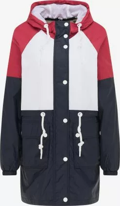 Parkas Parka Mi-saison Femme Bleu Nuit